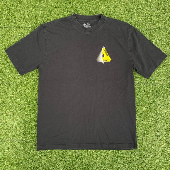 Palace FW23 Tri-Void Black Yellow Logo Tee - Picture 1 of 6